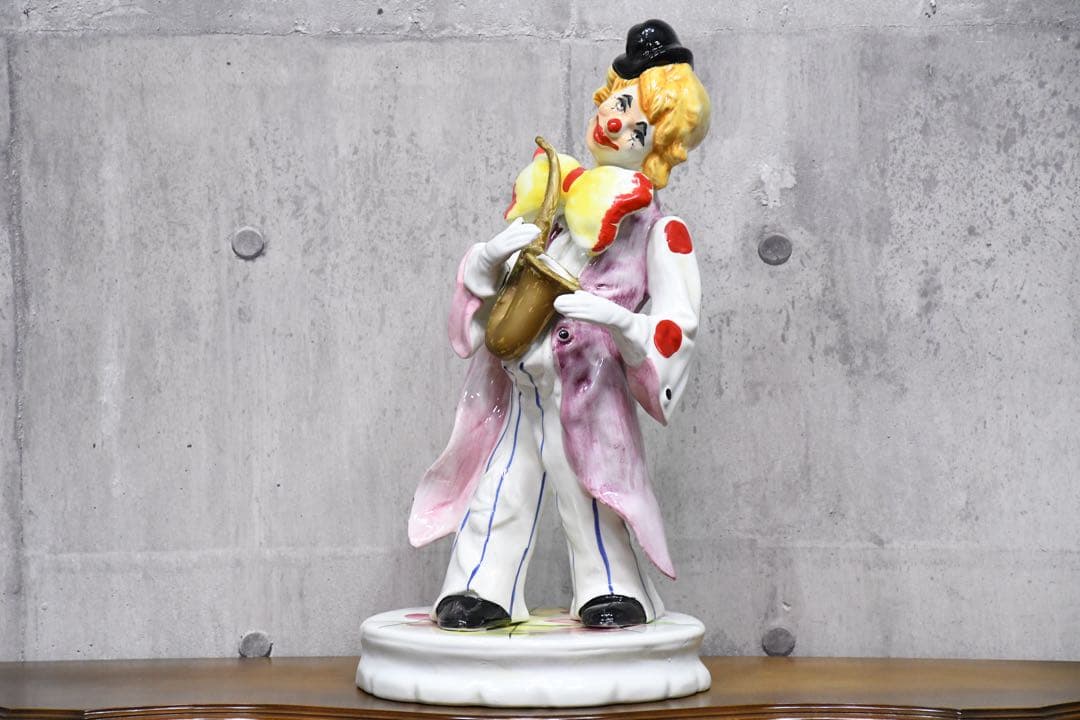 EEK22 イタリア製 ピエロ フィギュリン 高さ54cm 陶磁器人形 陶器人形