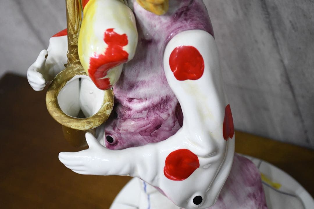 EEK22 イタリア製 ピエロ フィギュリン 高さ54cm 陶磁器人形 陶器人形