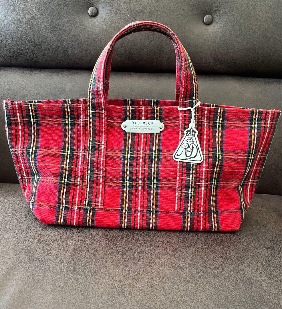 R & D.M.Co-(オールドマンズテーラー)タータンチェックトートバッグS