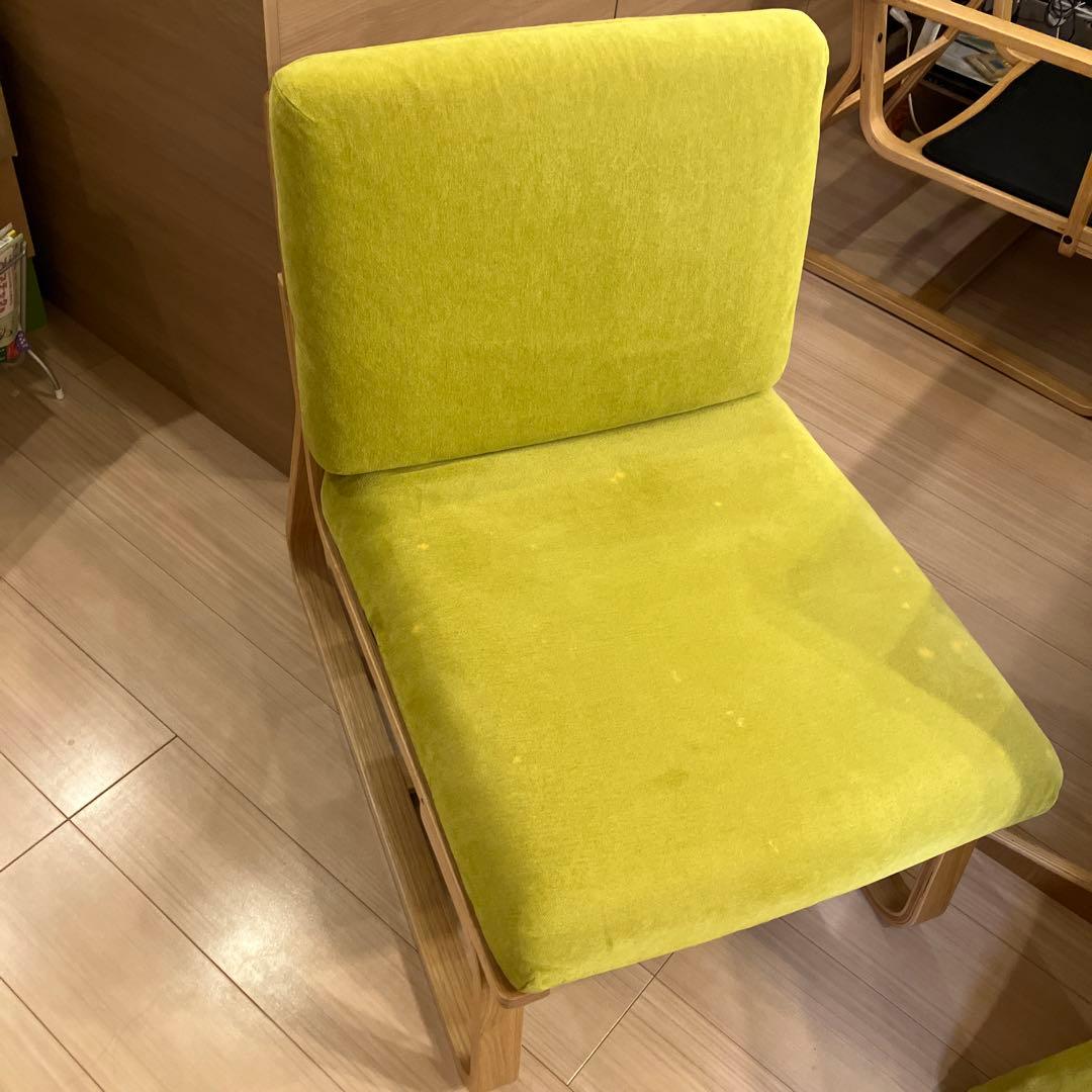 【肘掛部品なし】無印良品 リビングでもダイニングでもつかえるソファチェア