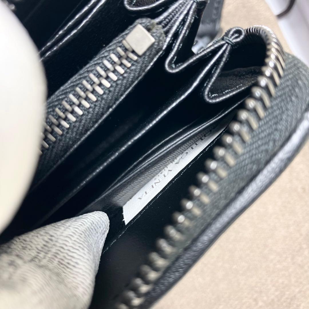 【未使用】 ボッテガヴェネタ イントレチャート ラウンドジップ FRID搭載