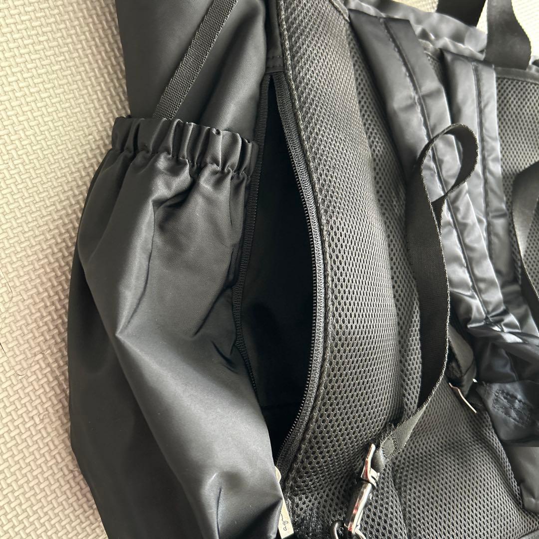 美品　agnès b. マザーズバッグ 黒　おむつ替えマット未使用　2WAY