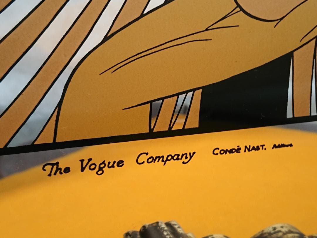 アンティーク　VOGUE　ヴォーグ　パブミラー　インテリア　工芸品　A2872