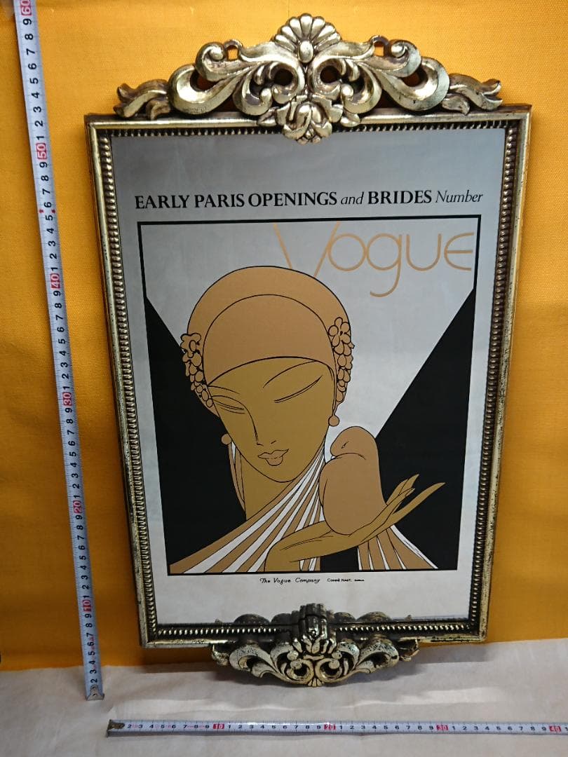 アンティーク　VOGUE　ヴォーグ　パブミラー　インテリア　工芸品　A2872