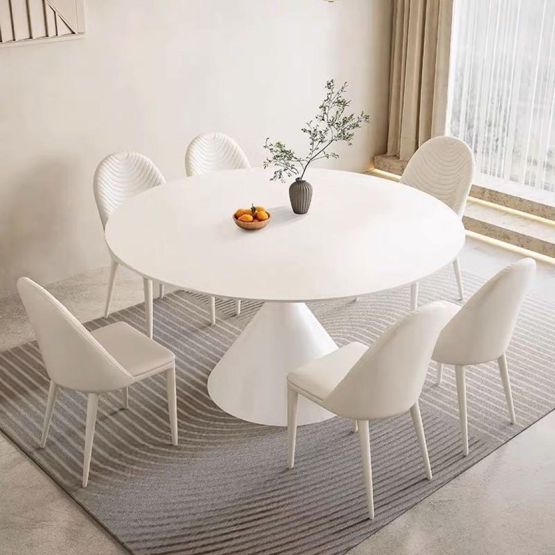 ダイニングセットテーブル150cm＋チェア4脚&ターンテーブル