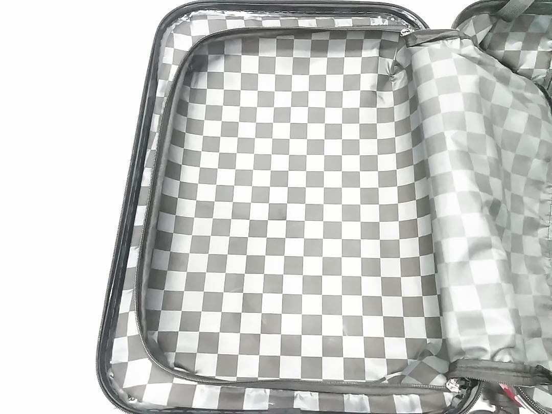  MINI ストライプ キャリーケース レッド トラベルバッグ ●