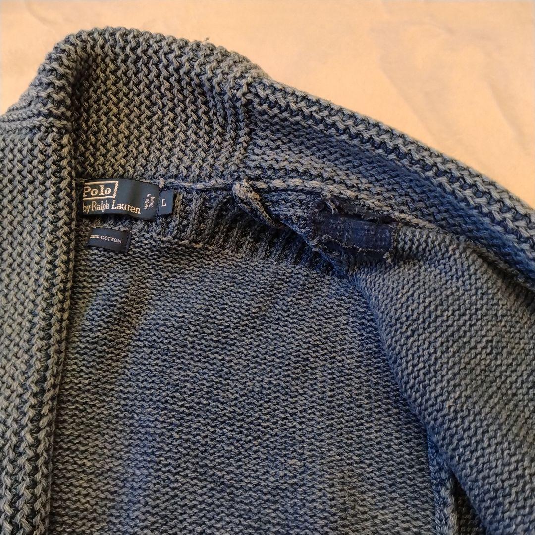 ✩Polo by RalphLauren【インディゴショールカラーカーディガン】
