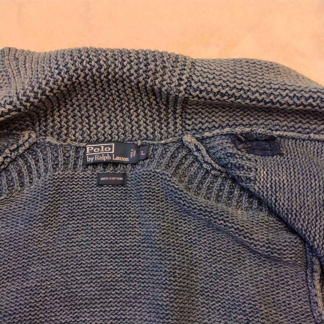 ✩Polo by RalphLauren【インディゴショールカラーカーディガン】