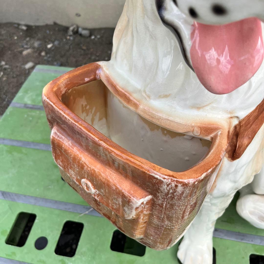 ゴールデンレトリーバー　陶器置物