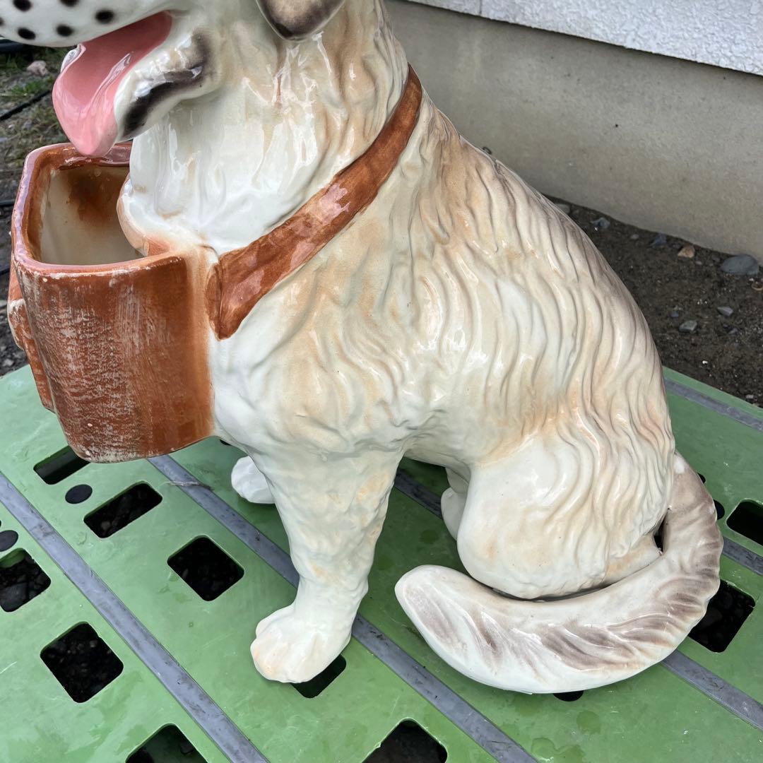 ゴールデンレトリーバー　陶器置物