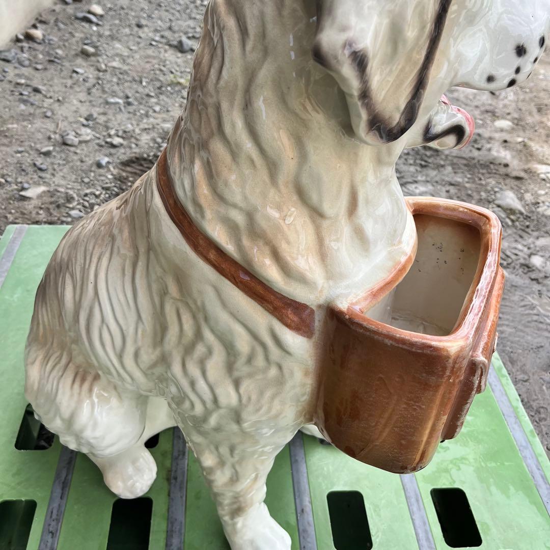 ゴールデンレトリーバー　陶器置物