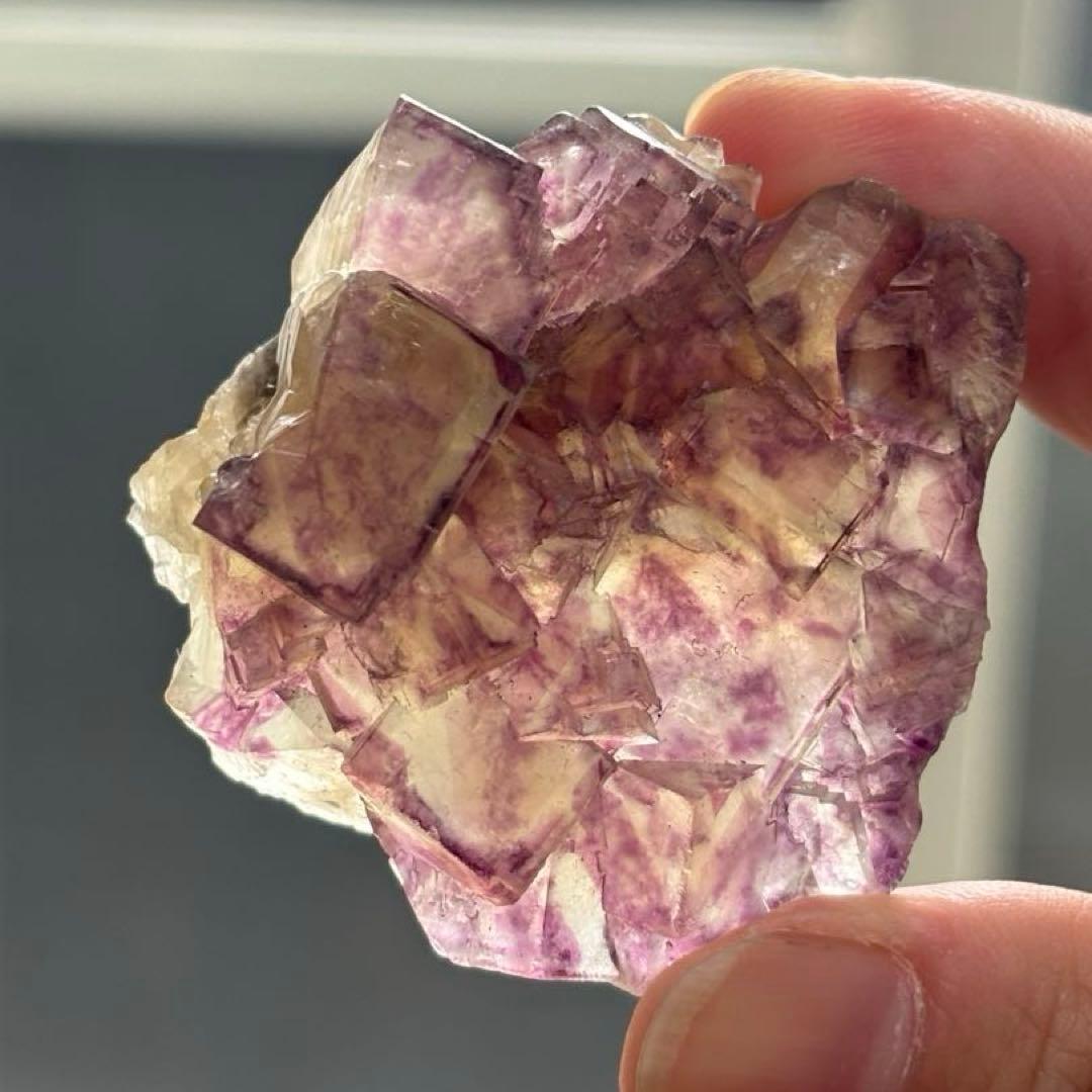 し*ま様 ナミビア産　オコルス　フローライト　2個セット　原石　鉱物標本