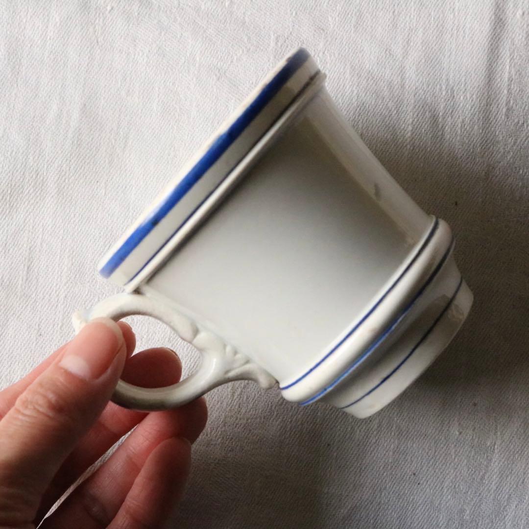 creil et montereau ブルー　カップ　ファイアンス フィーヌ