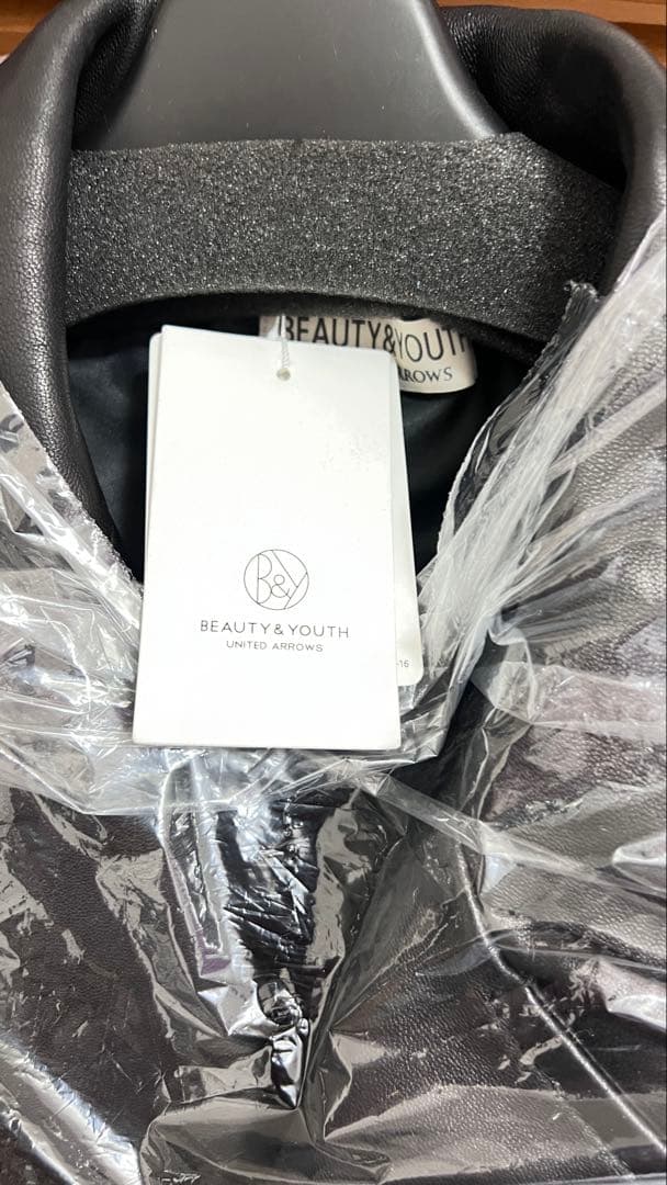 BEAUTY&YOUTH BY シープレザー ダブル ライダース ジャケット