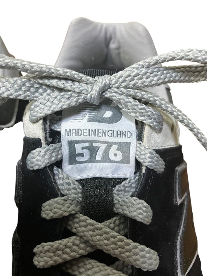 極美品UK製 New Balance ニューバランスOU576PBK BLACK