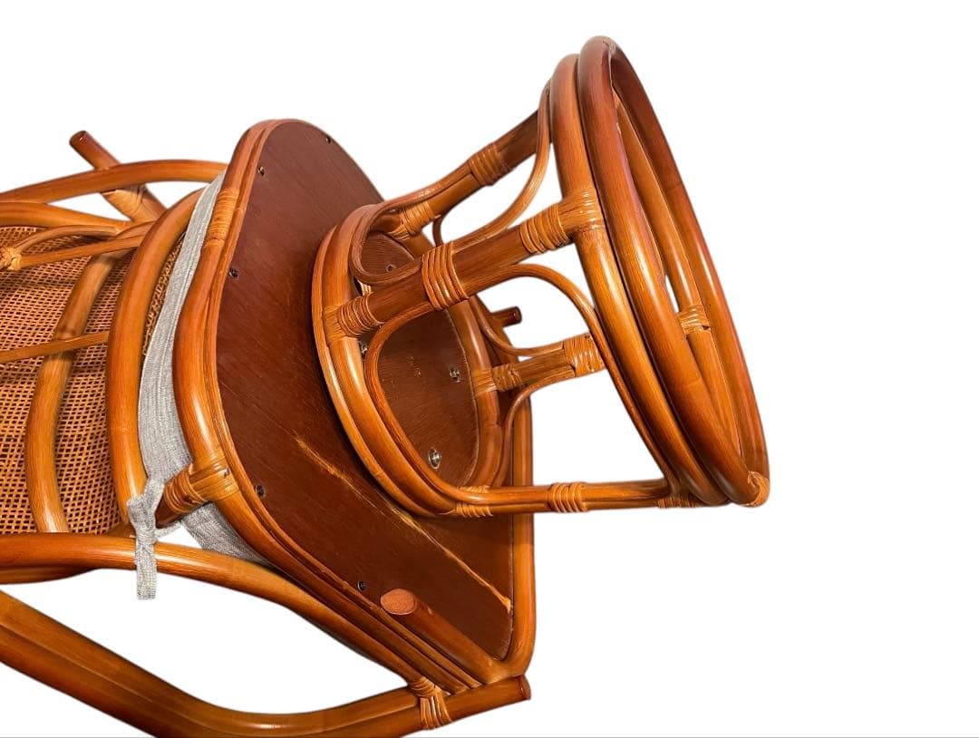 籐の椅子 回転座椅子　ラタンチェア【ハイタイプ】