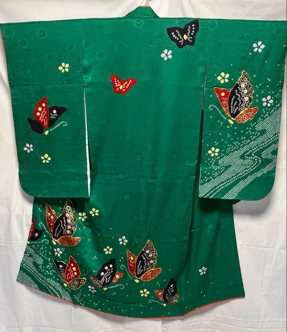 1上　七五三　舞台衣装　お雛様　女の子　着物　7歳　１5点セット