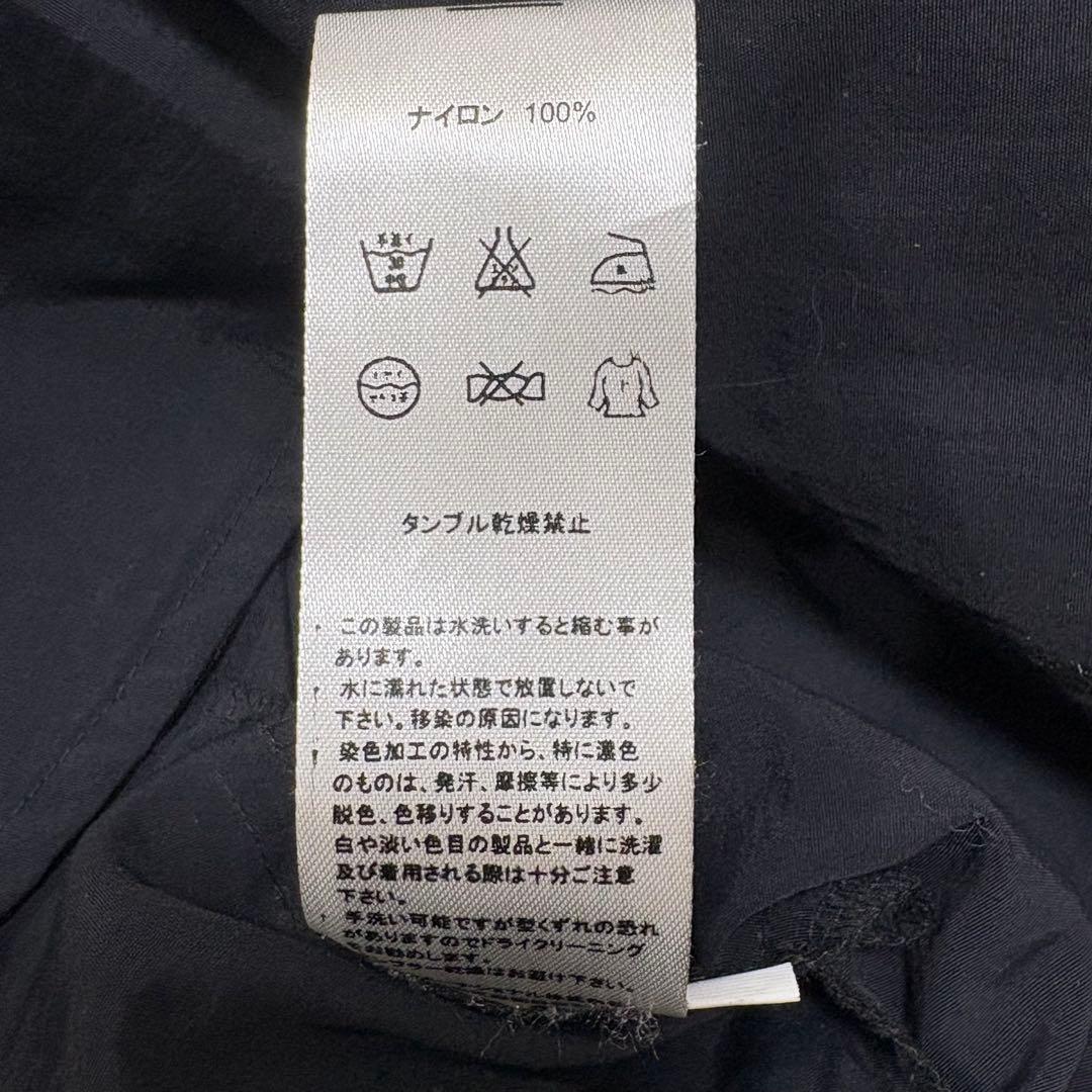 モユル　萌　センソユニコ　ロングコート　ナイロン　M L 黒　オーバーサイズ