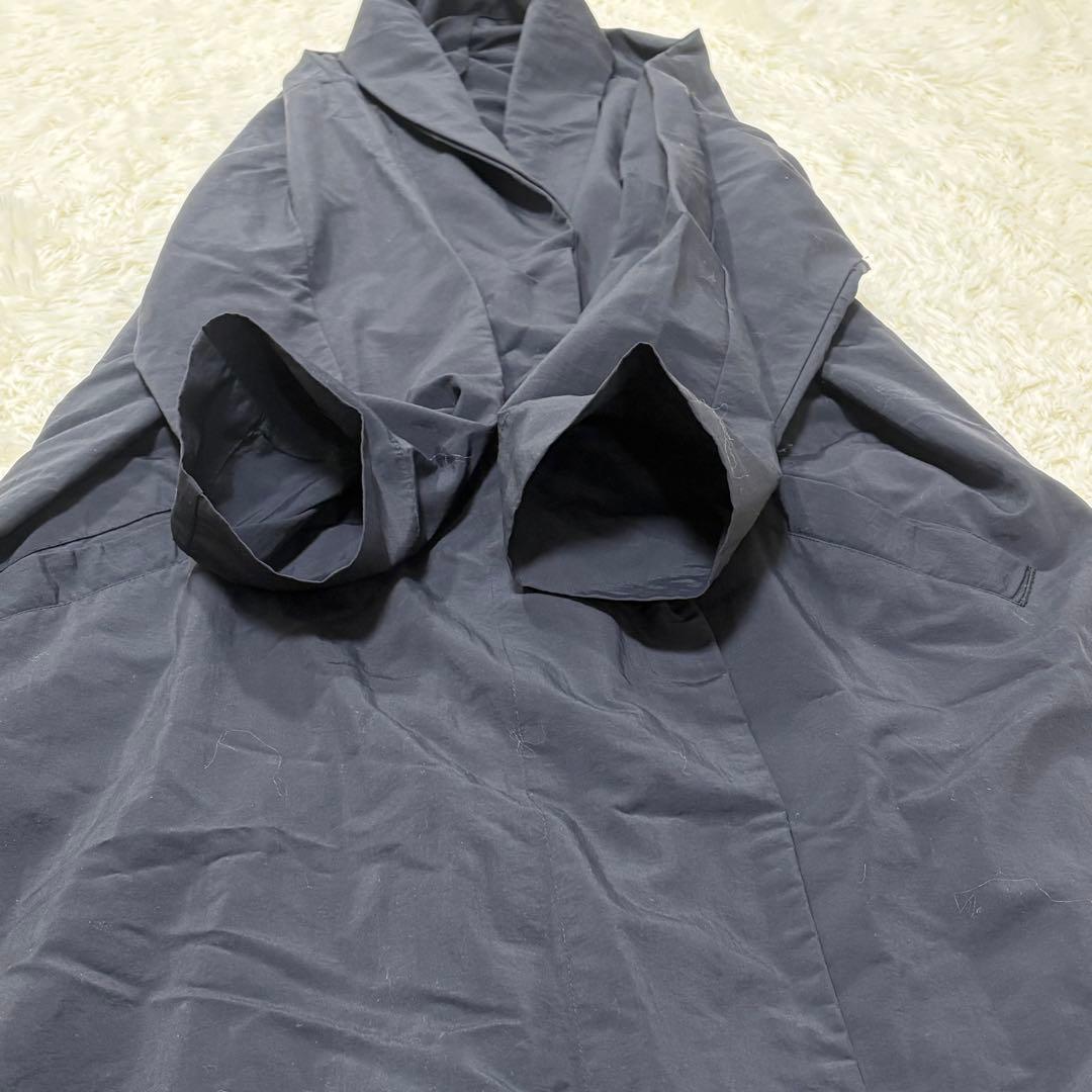 モユル　萌　センソユニコ　ロングコート　ナイロン　M L 黒　オーバーサイズ