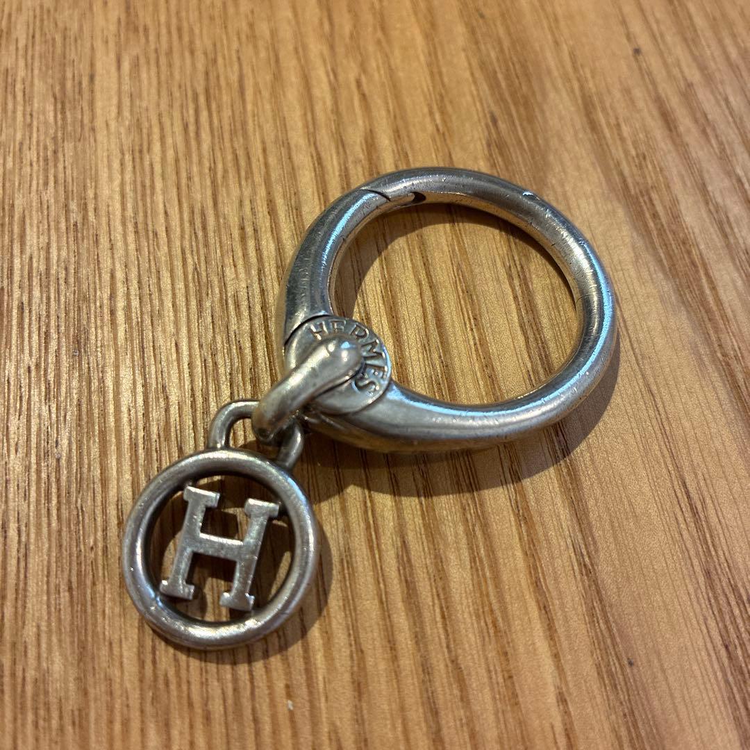 エルメス HERMES 銀 ヴィンテージ　キーリング　キーホルダー　チャーム
