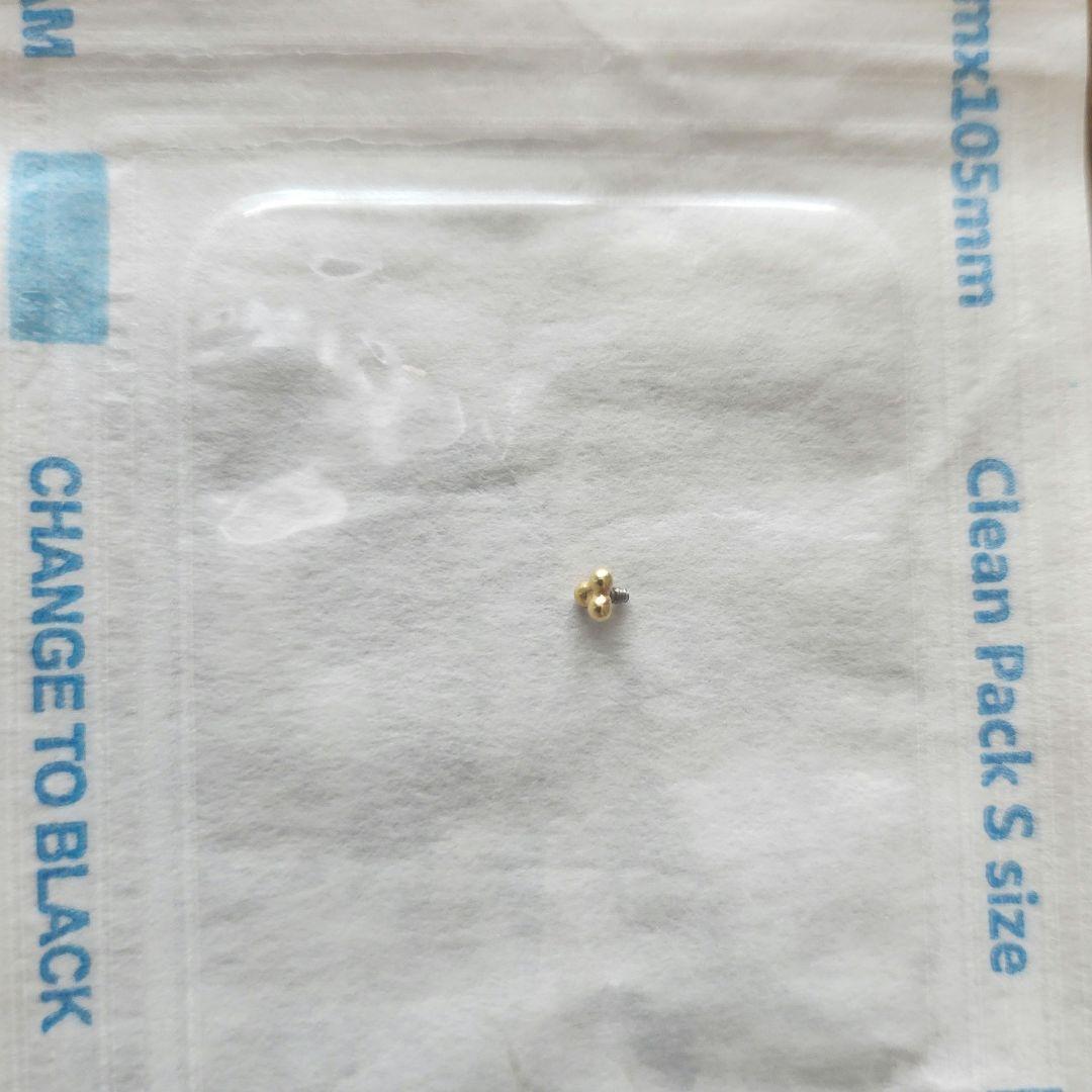 【最終値下】アナトメタル　K18 トゥリビーズ　3㎜