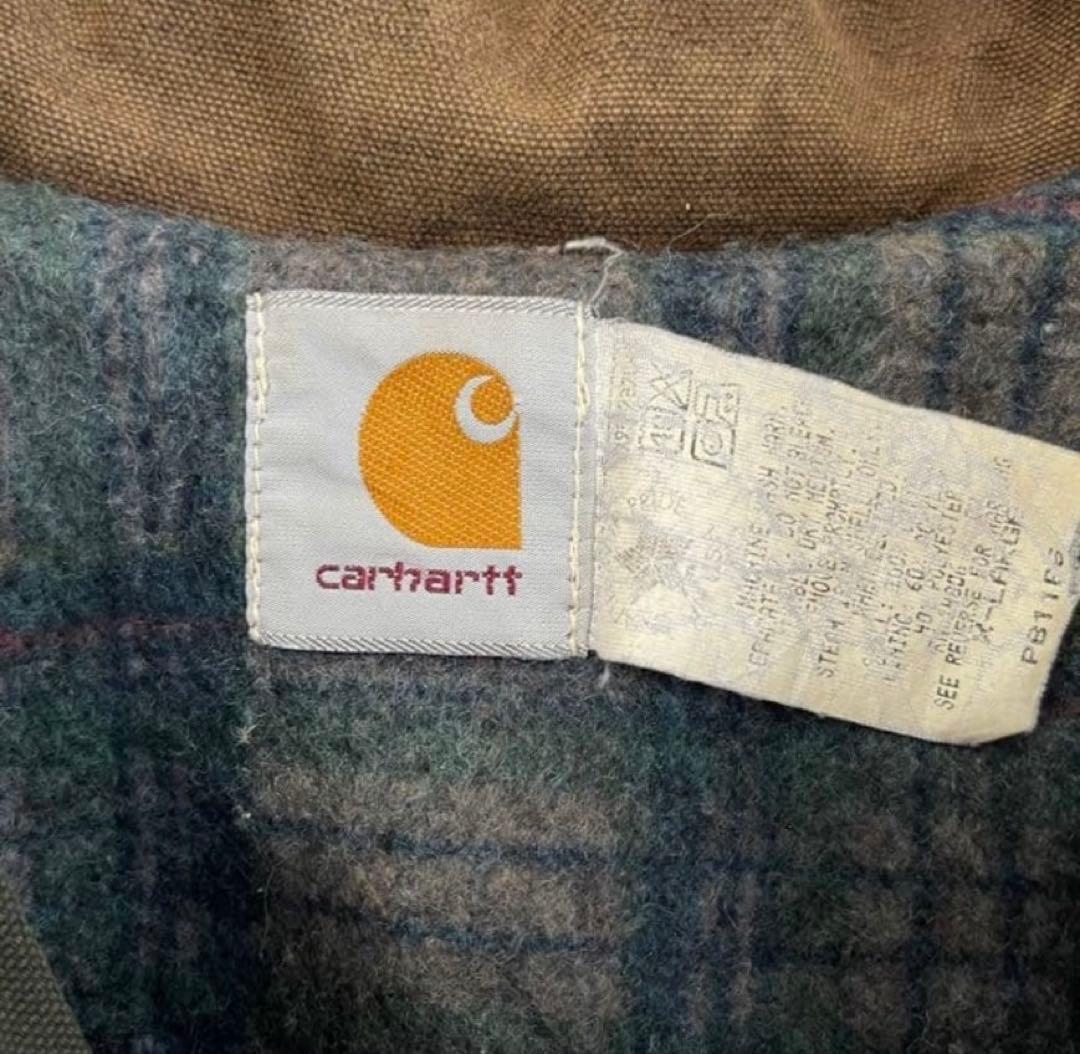 carharttカーハート ダックジャケット L 刺繍ロゴ 90s アメリカ製