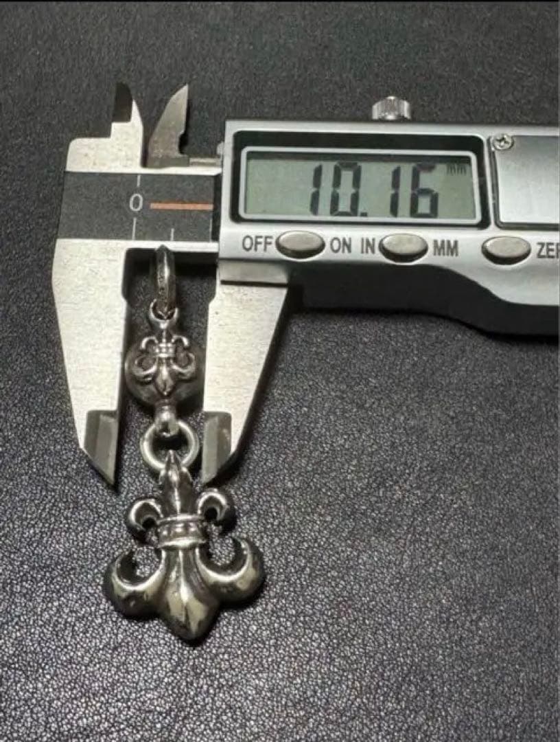 クロムハーツ ワンボールBSフレアペンダント ロールチェーン16inchセット