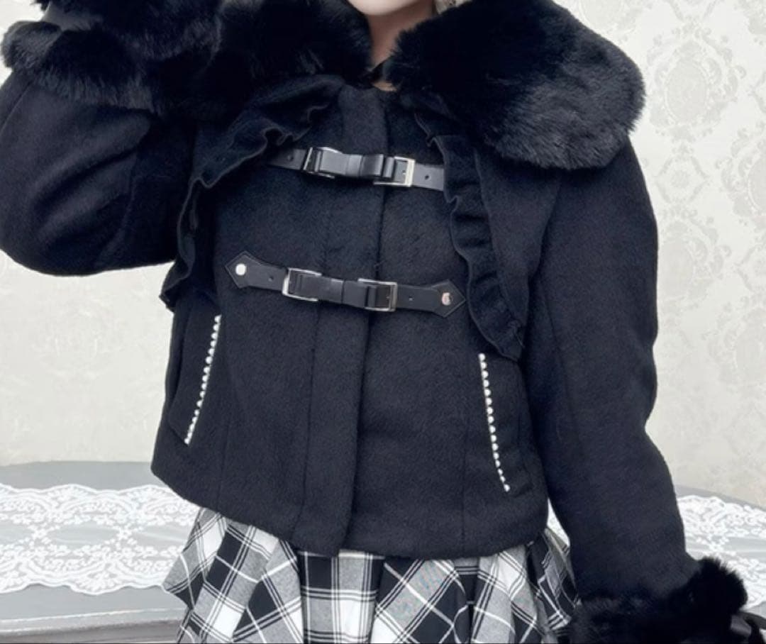 MARS 地雷 ショートコート ブラック