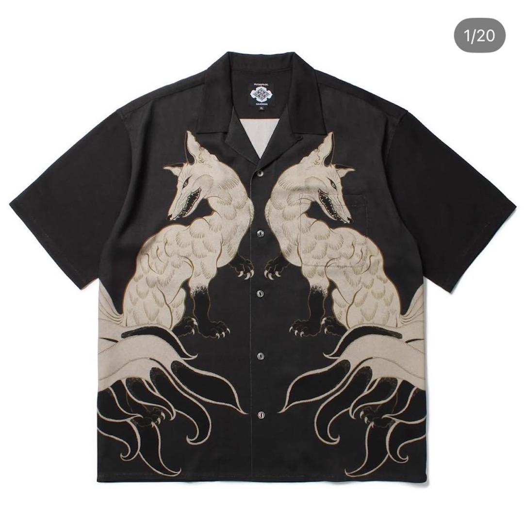 GAKKIN × BUDSPOOL 白墨狐 HAWAIIAN SHIRT 舐達麻