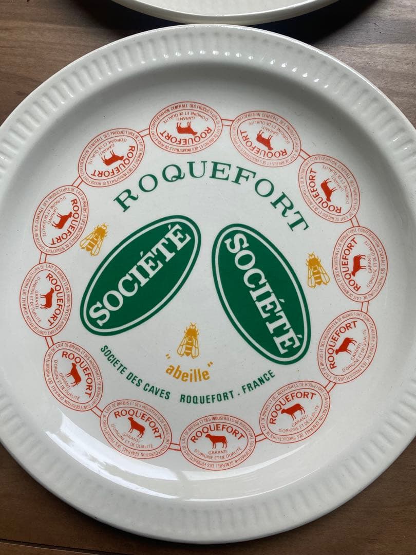 再値下‼️フランスアンティーク　レア木箱入りフロマージュ・ド・フランス 皿 6枚組