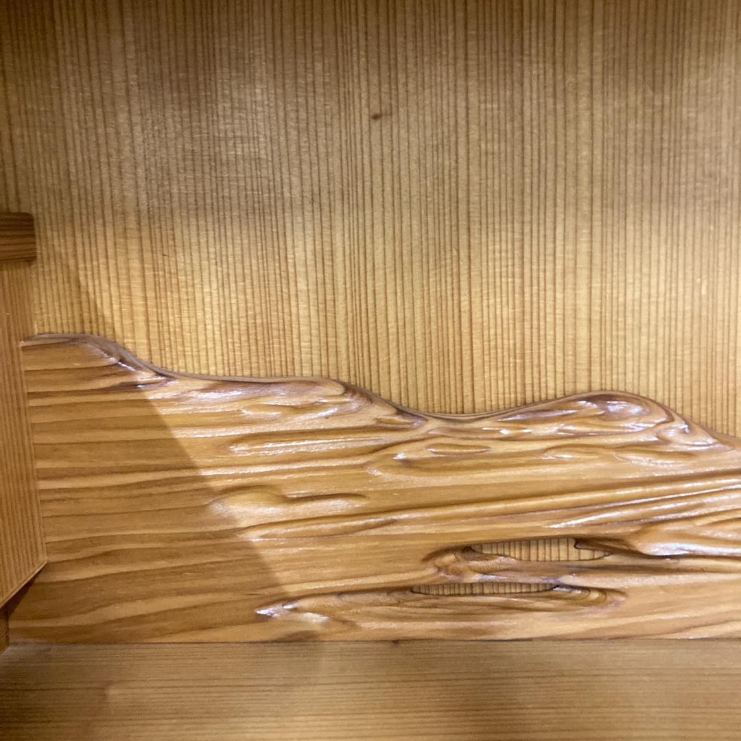 屋久杉　飾り棚　茶棚　茶箪笥　水屋　キャビネット 漆塗り　民芸　古民家