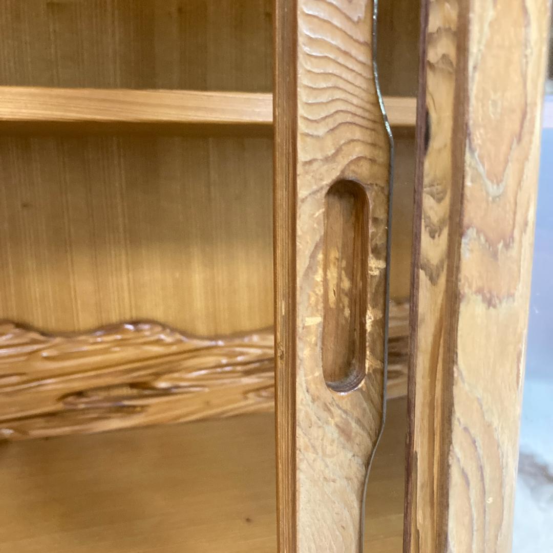 屋久杉　飾り棚　茶棚　茶箪笥　水屋　キャビネット 漆塗り　民芸　古民家