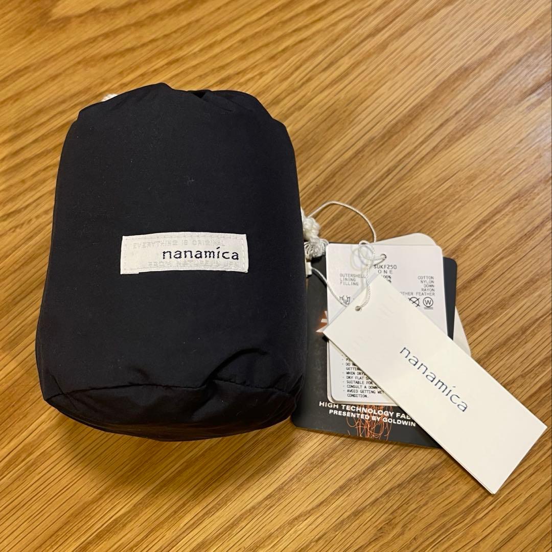 新品 ナナミカ ネイビー 光電子ダウンマフラー ユニセックス