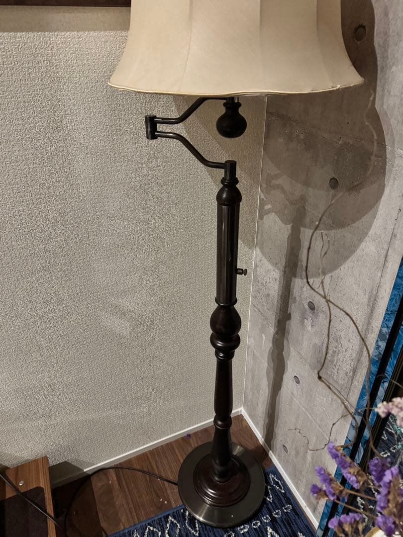 し*ち様 池田製作所 フロアスタンド 照明 ヴィンテージ クラシカル アーム可動