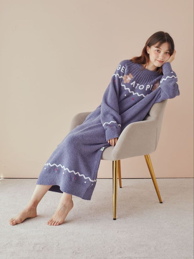 正規品♡新品 ジェラートピケ ノルディックワンピース ネイビー