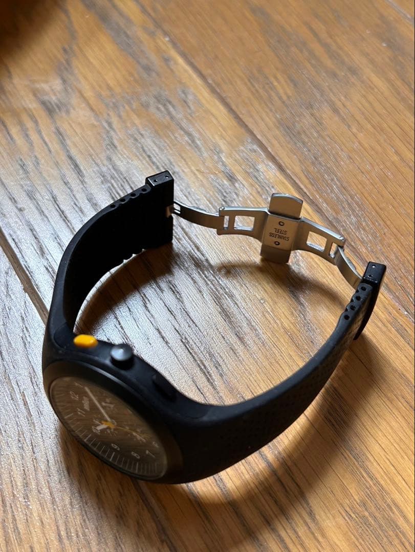 BRAUN BN015BK/BK/KG ブラック ラバーベルト時計