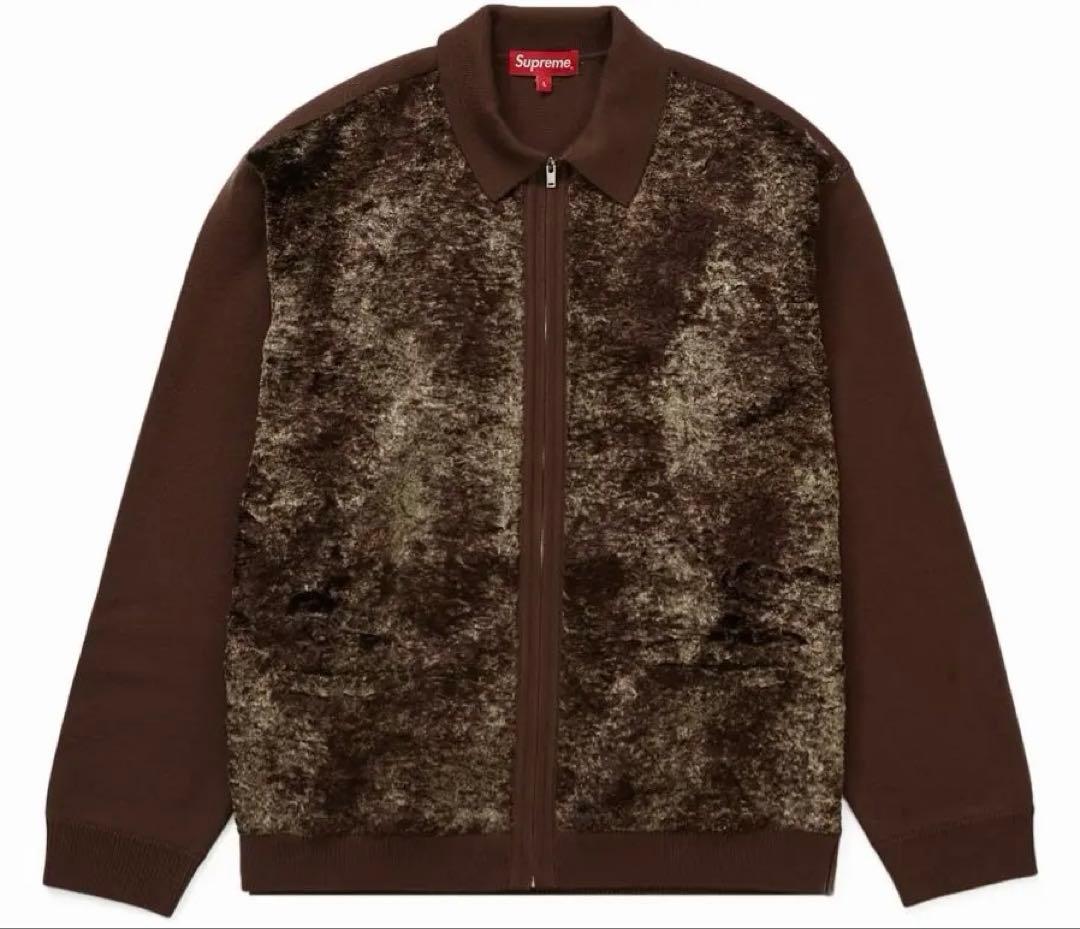 トップス Supreme Faux Fur Zip Up Cardigan xl