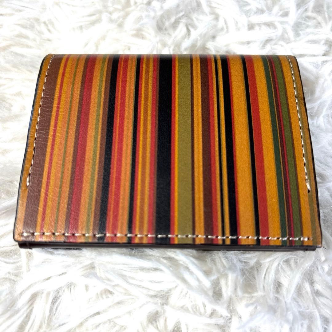 ポールスミス　PaulSmith マルチストライプ　小銭入れ　財布　美品　ミニ