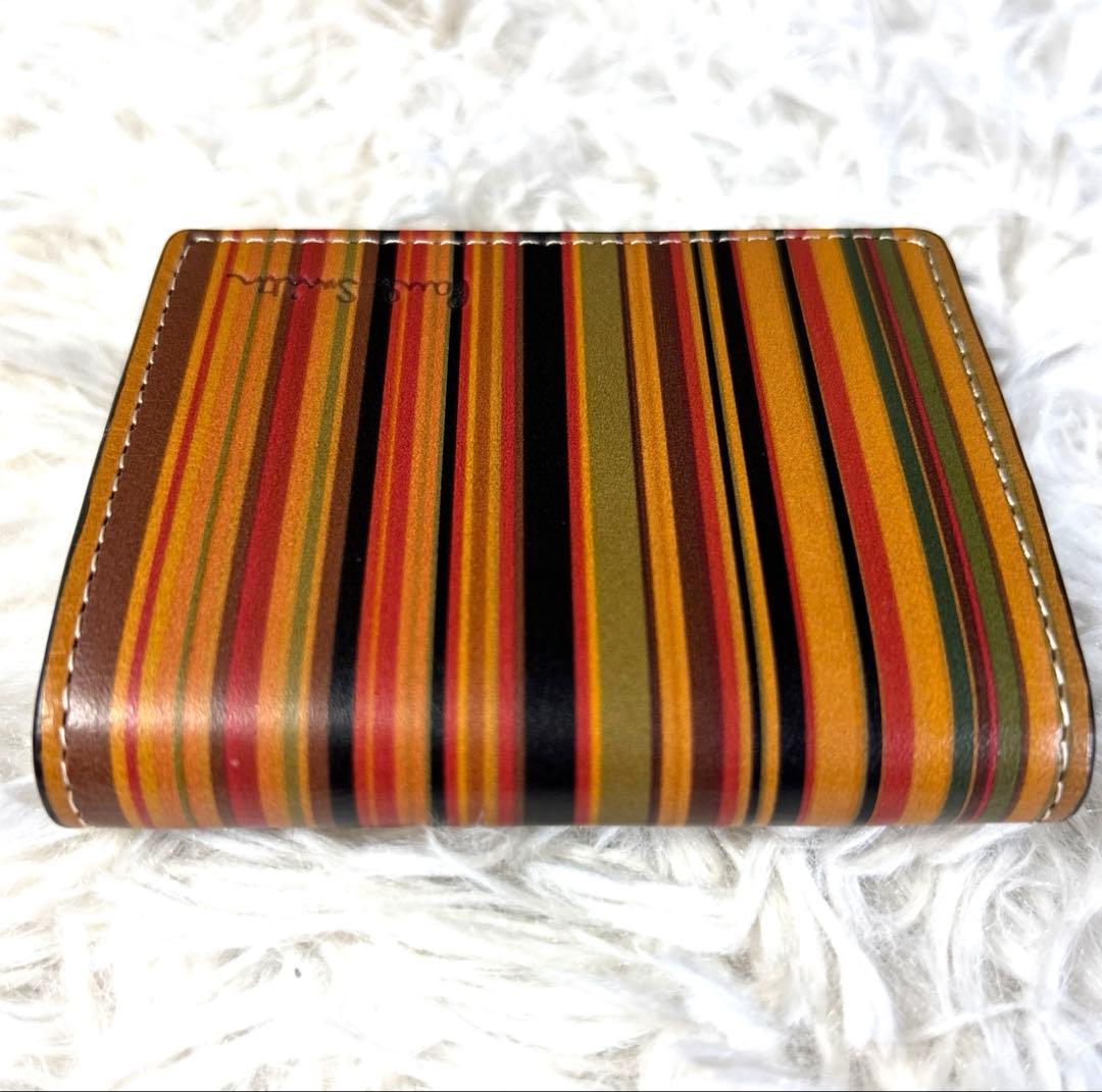 ポールスミス　PaulSmith マルチストライプ　小銭入れ　財布　美品　ミニ