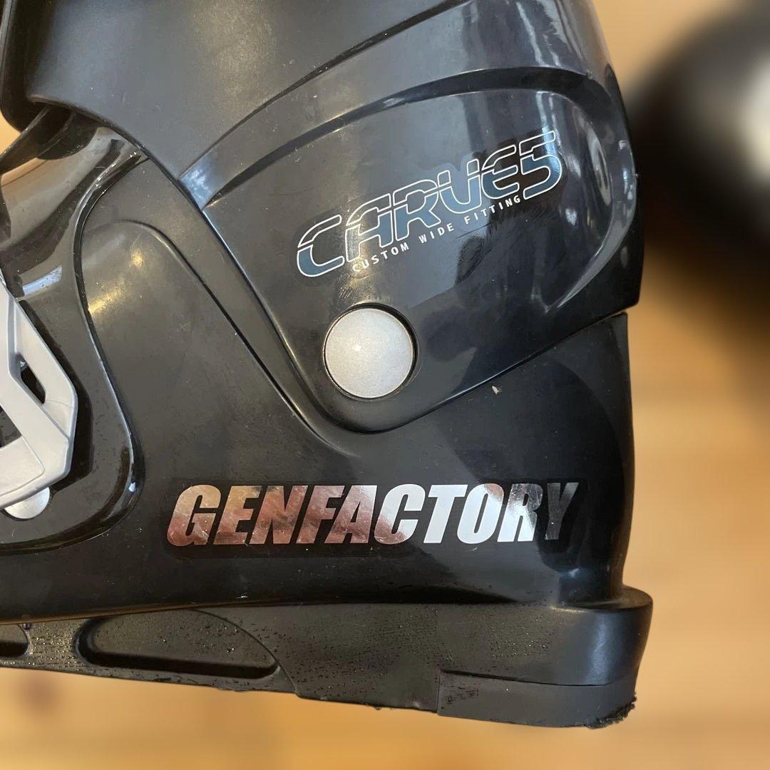 GENFACTORYスキー用ブーツ ブラック(27.0〜27.5)