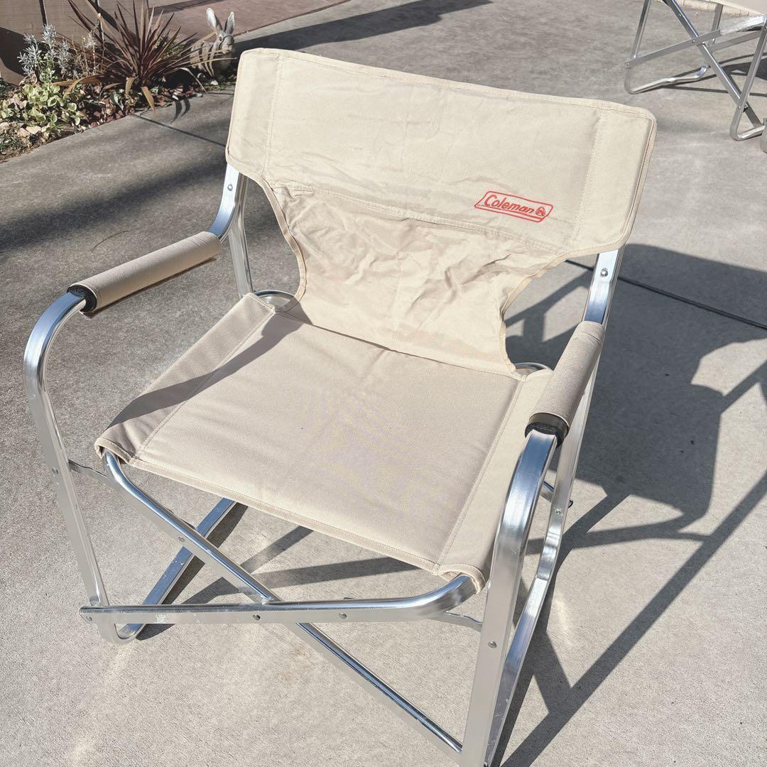 ☆廃盤カラー☆コールマン　デッキチェア　　（キャプテンチェア）２脚セット