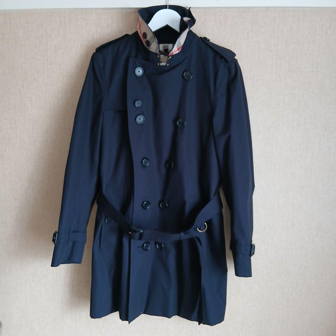 バーバリー ケンジントン ネイビー トレンチコートSサイズ