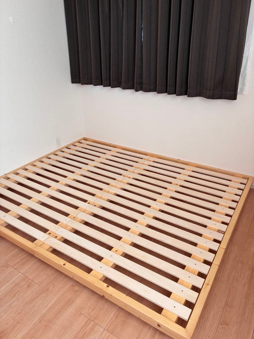 クイーンサイズ　BANON 木製 すのこベッド 700kg耐荷重