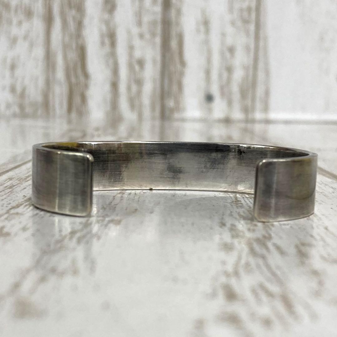 ra-2288)Taro Washimi Sプレーンバングル12mm ターコイズ