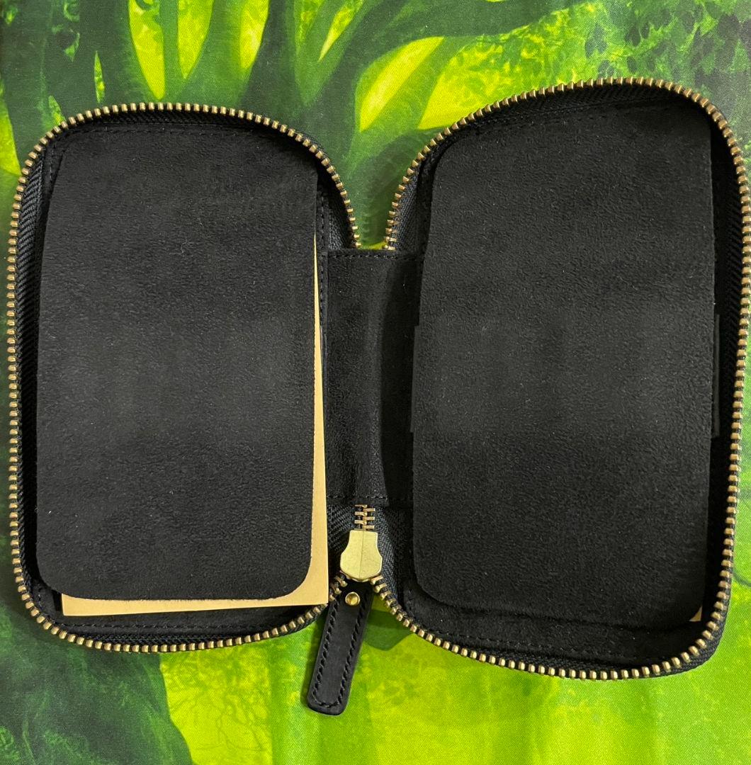 Bahagia（バハギア）プエブロレザー ペンケース ネロ ブラック／10本挿し