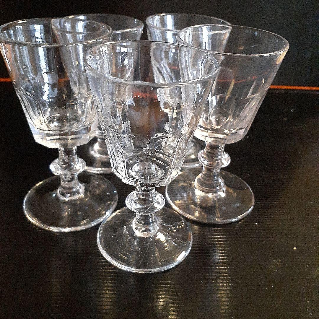 19Cのリキュールグラス5客