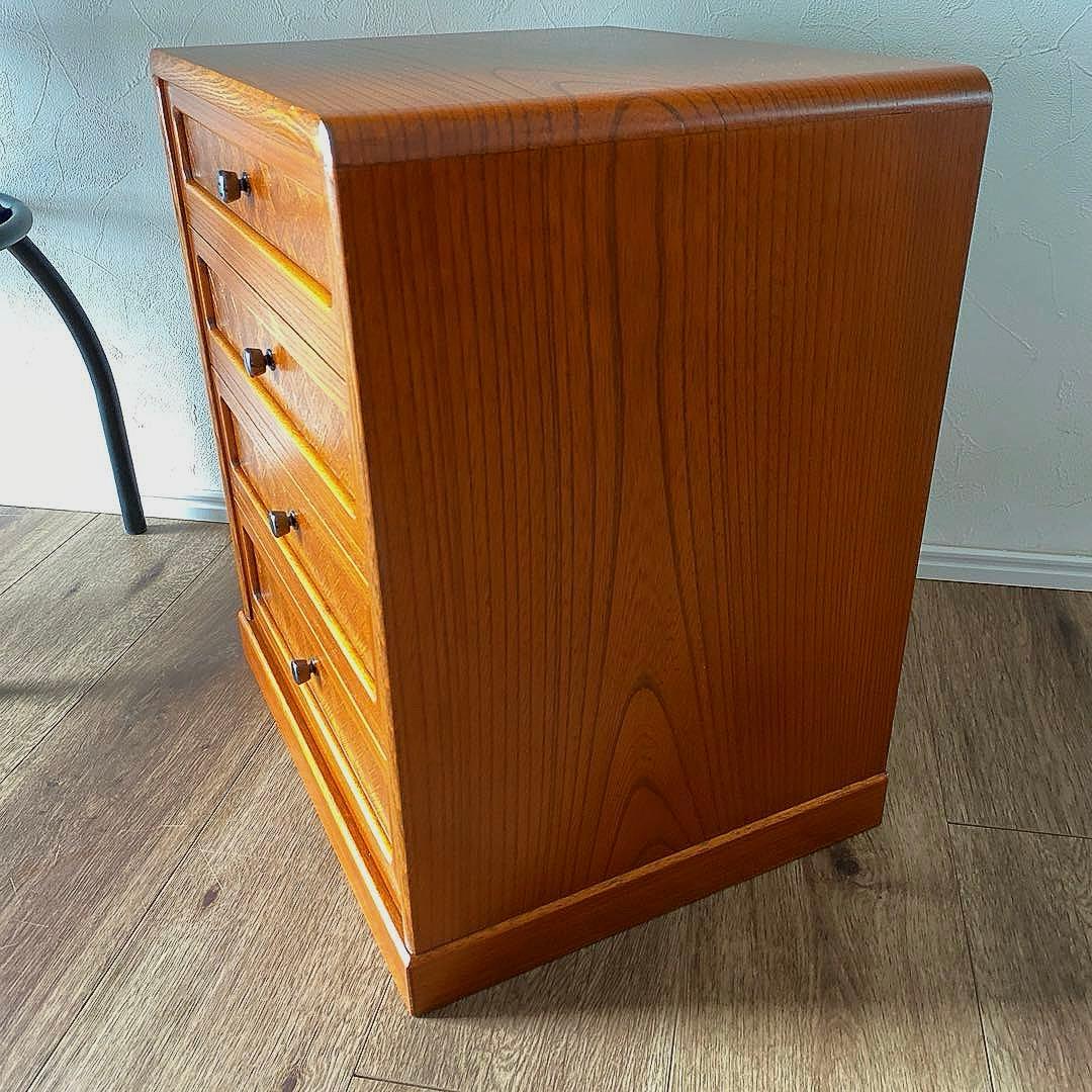 民芸家具　あじろ民芸　ミニチェスト　４段　木製　日本製