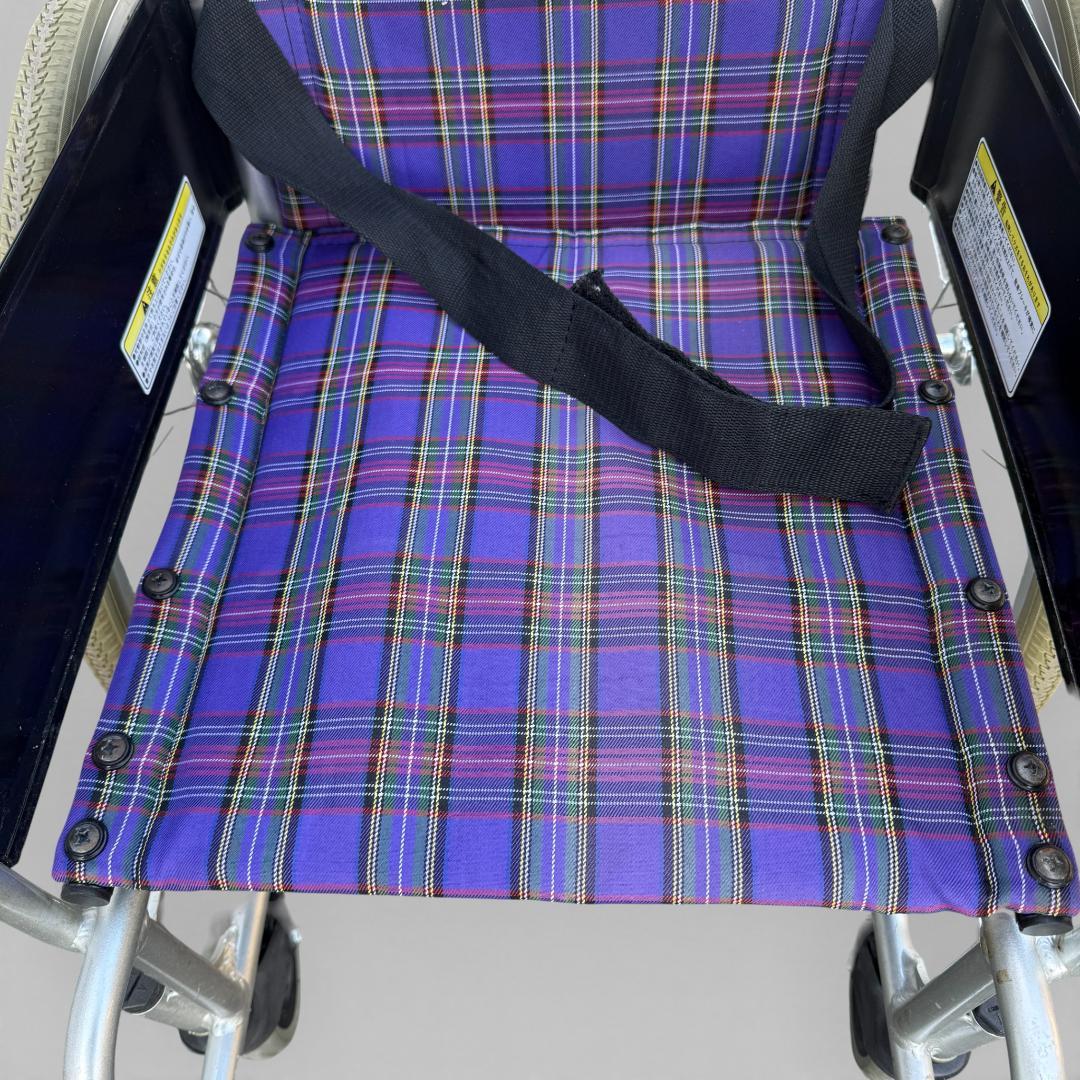 カワムラ自走式車椅子 KAJ102SB-40 ノーパンクタイヤ 背折れ介護 介助