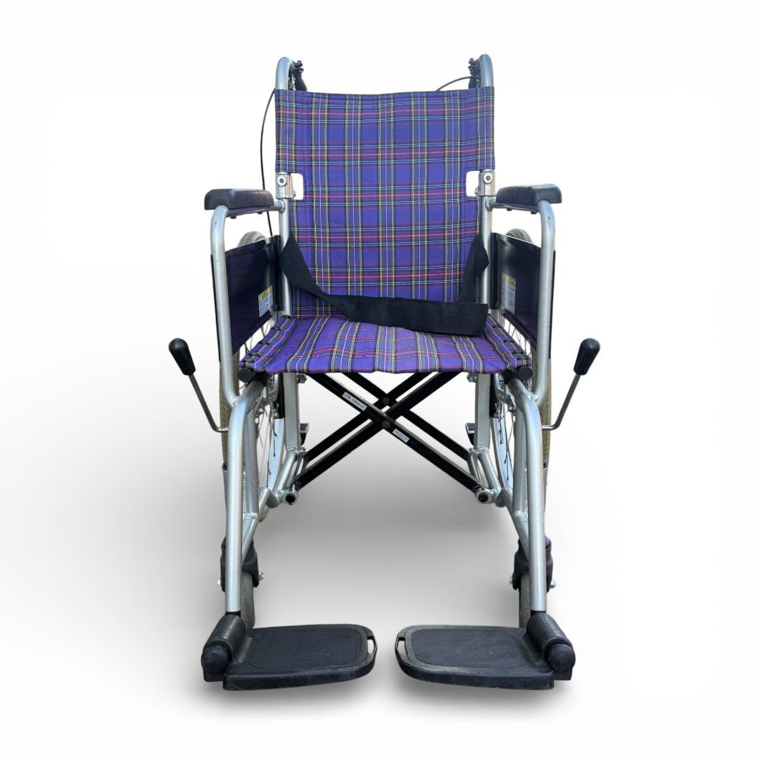 カワムラ自走式車椅子 KAJ102SB-40 ノーパンクタイヤ 背折れ介護 介助