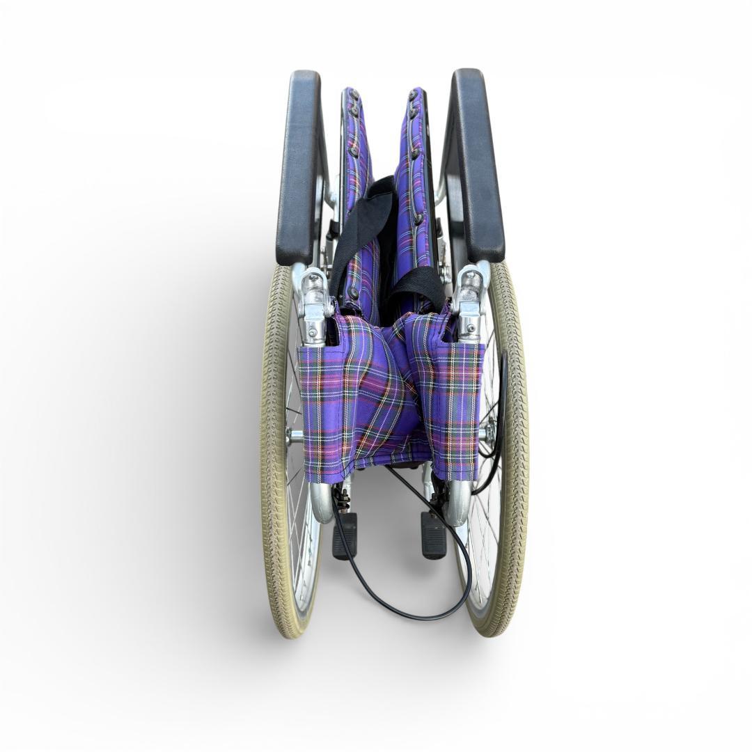 カワムラ自走式車椅子 KAJ102SB-40 ノーパンクタイヤ 背折れ介護 介助